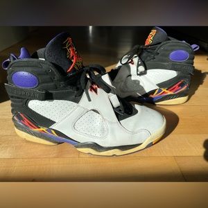 Nike Air Jordan 8 Retro Three Peat size 10.5 OG VIII 305381–142 White Black￼
